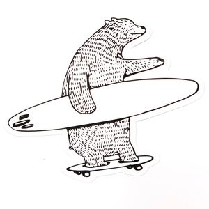 Bear Vinyl Sticker